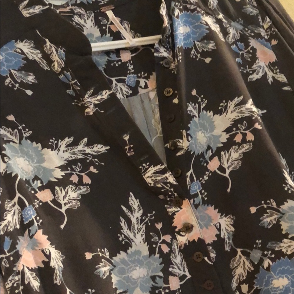 Free People Easy Girl Printed Top - Picture 4 of 8